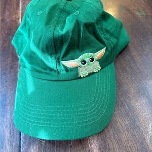 Source Unknown Green Hat with Embroidered Character